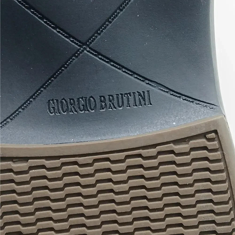 Giorgio Brutini Abrams Mens Dress Shoes 9.5 Black Leather Slip On Memory Foam - Picture 8 of 11